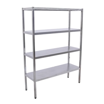 Стеллаж из нержавеющей стали 1160х410х1630 труба